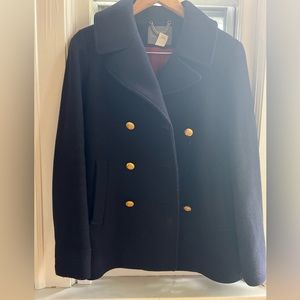 J. Crew Women’s Stadium Wool Peacoat Size 2